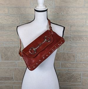 Handmade Italian Leather Baguette Horsebit